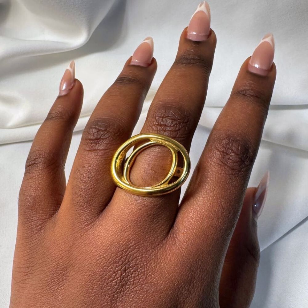 The Dual Orbit Gold Ring