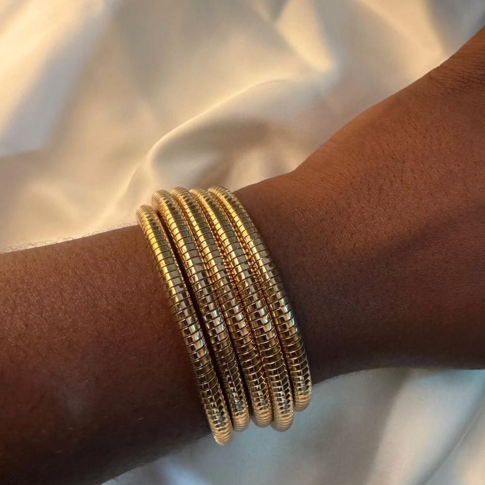 Golden Stacks Bracelet