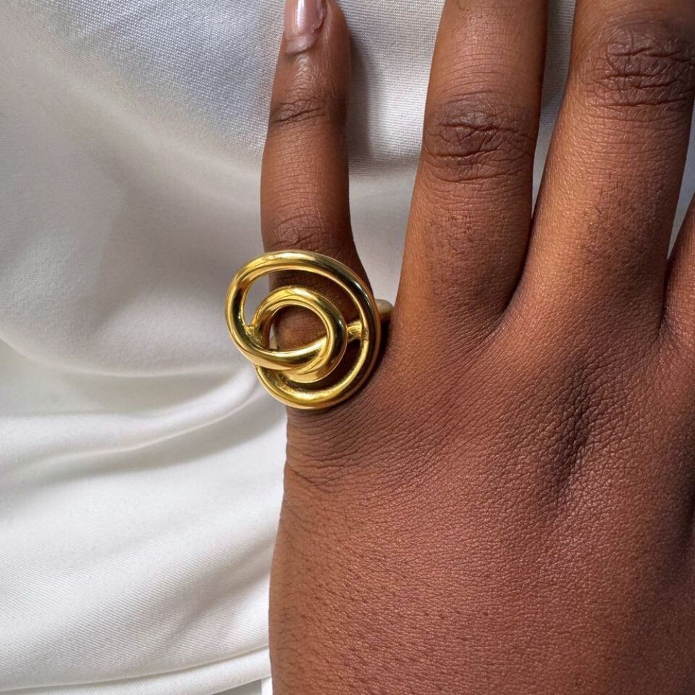 Spiral Muse Gold Ring