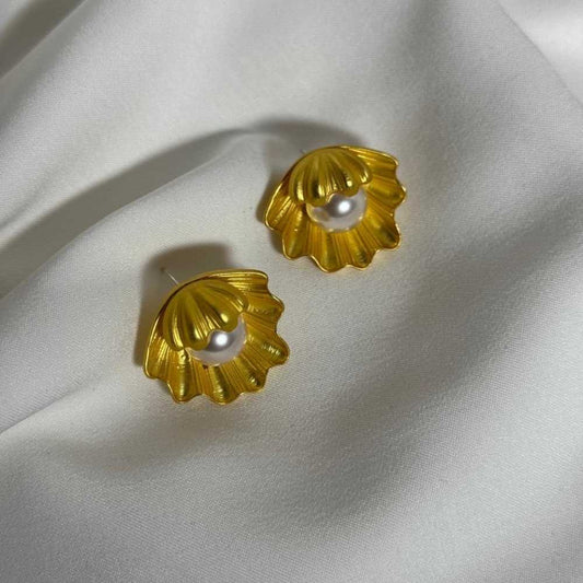 Pearl Crown Studs