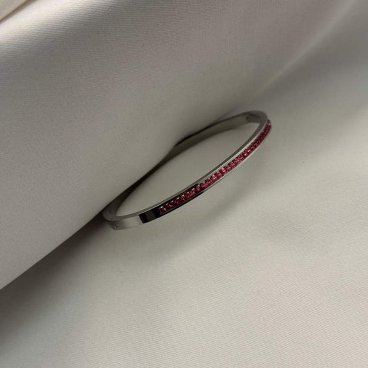 Pink Diamond Line Bracelet