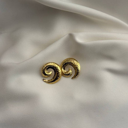 Gold Swirl Studs