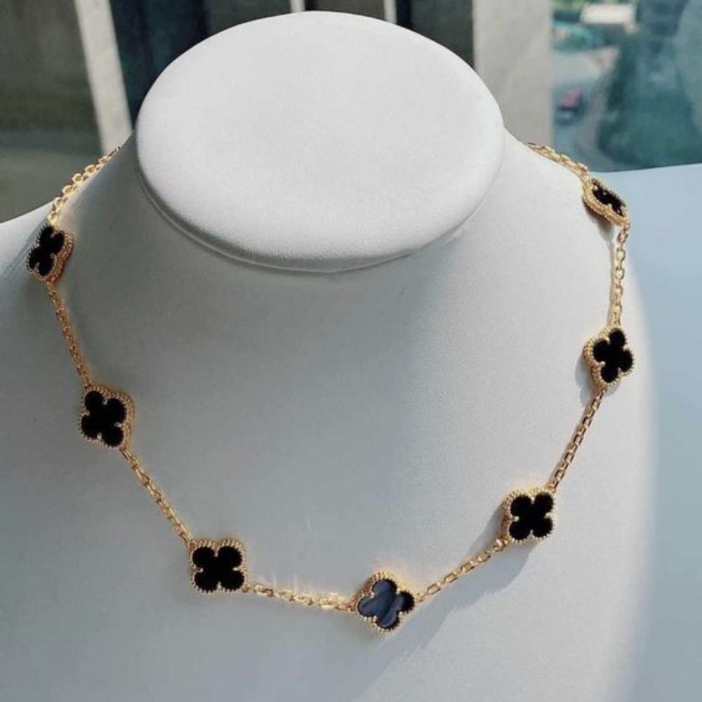 Steel Vancleef INS necklace