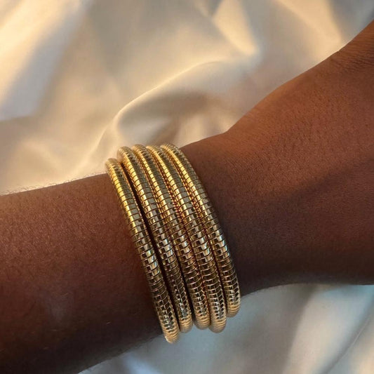 Golden Stacks Bracelet