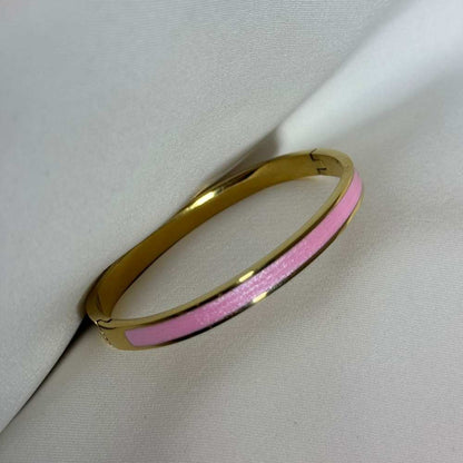 Pink Dripping Gold Bracelet