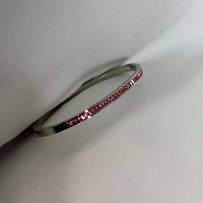 Pink Diamond Line Bracelet