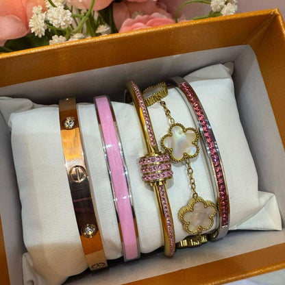 Pink Diamond Line Bracelet