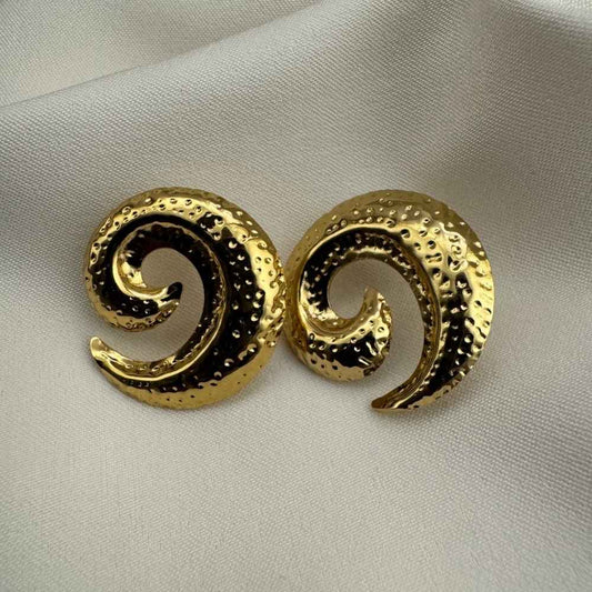 Gold Swirl Studs