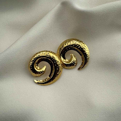 Gold Swirl Studs