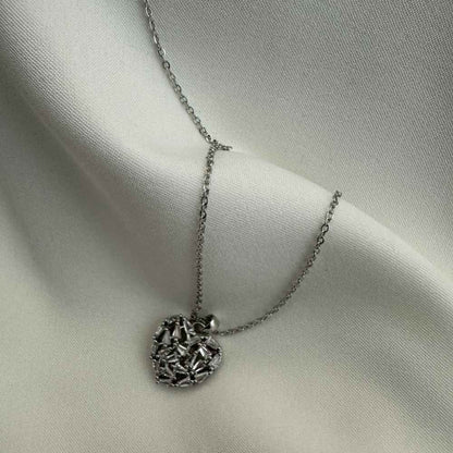 Silver Baguette Necklace