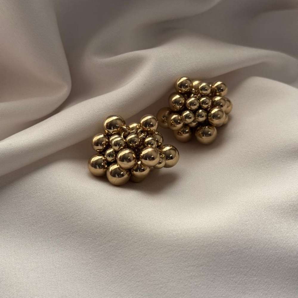 Gold Bubbles Stud